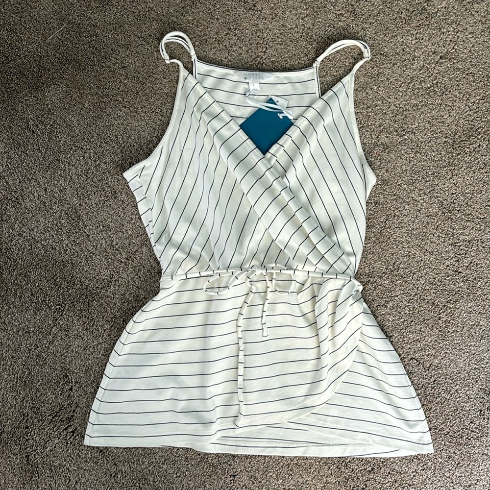 Market & Spruce Vinnea Faux Wrap Pointe knit top